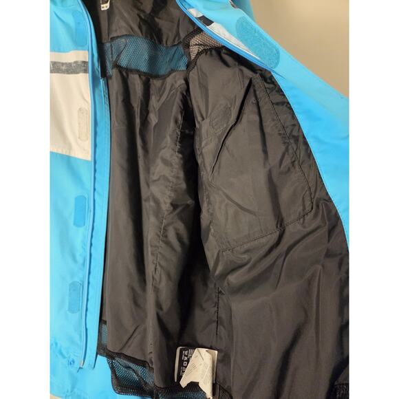 HH HELLY HANSEN TECH PERFORMANCE Sailing Offshore Sky Blue Hooded Jacket Size M - Picture 6 of 12
